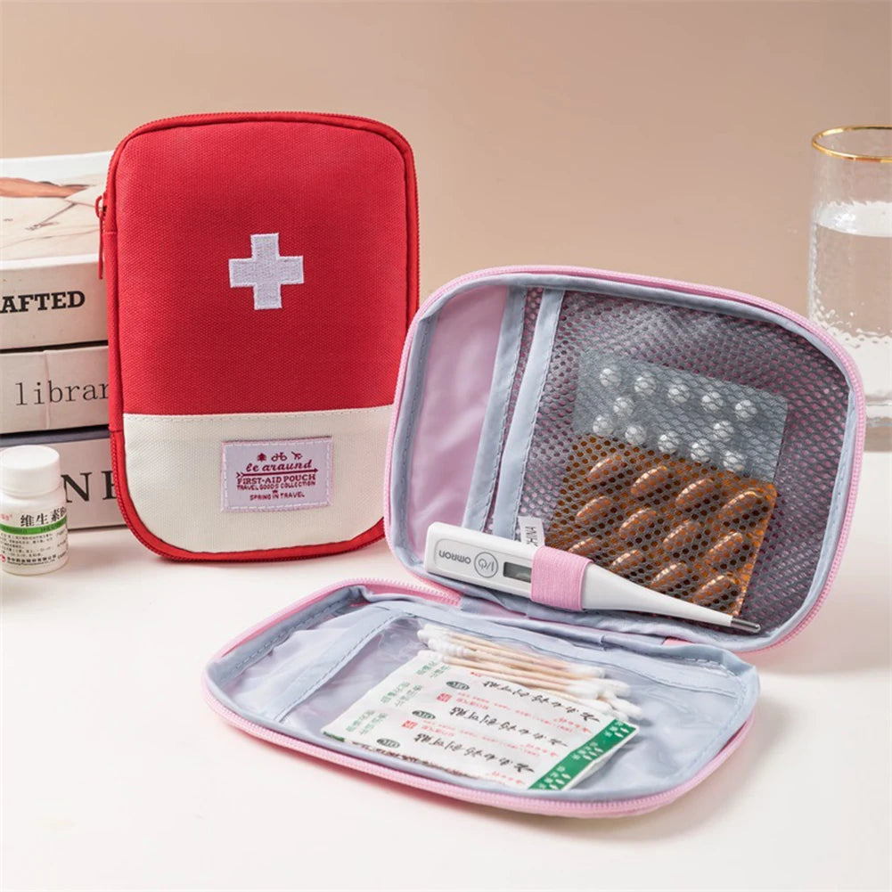 Portable Emergency Medicine Bag – Mini First Aid Kit Storage for Camping & Travel